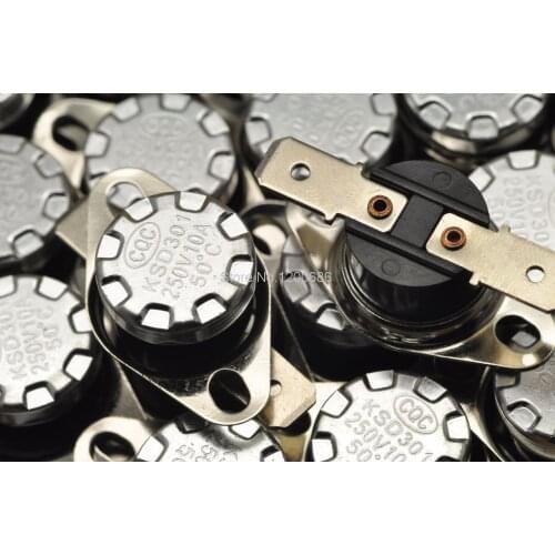 KSD301 thermostat / thermal protection / temperature control switch 50 degrees 250V / 10A normally closed