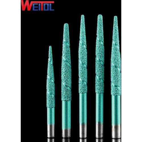 Weitol free shipping Brazing stone engraving bits marble carving tools CNC router bits CNC router machine milling cutter