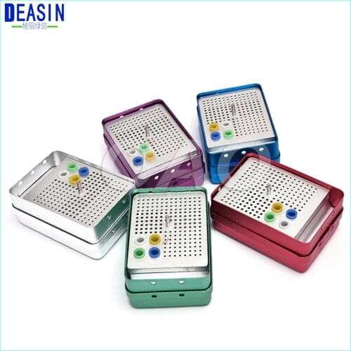 180 Holes Dental Disinfection Burs Holder Block Stand Autoclavable Sterilizer Box Dentist Lab Equipment endo box