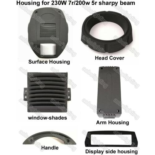 200w sharpy 5r beam moving head light Housing DMX DJ Lights Beam 230W Case Parts moving head party light dmx light projector