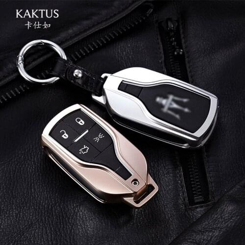 Automotive Aluminum Alloy Metal Key Case Cover for Maserati