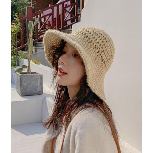 Big Brime Bucket Hat Panama Women Men Winter Sun Hat For Girl Fashion Outdoor Hip Hop Cap Men Panama Keep warm