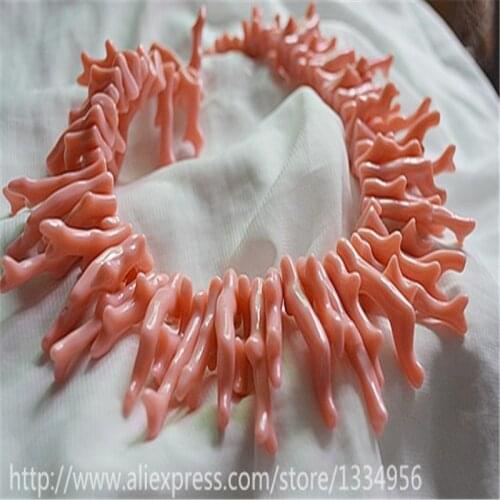 1 Strand New Creative Pink Acrylic Irregular Beads Coral Branches beadings Loose Beads for Necklace Handmade DIY Jewelry Making