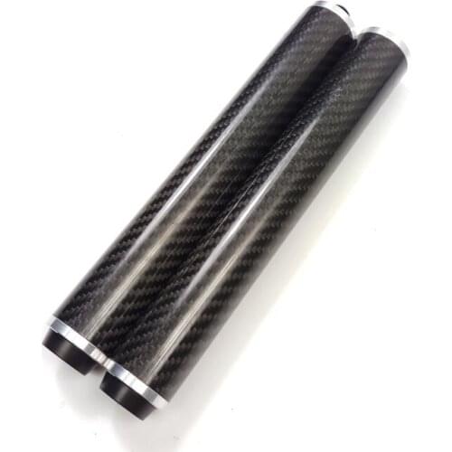Xmlivet 8.5inch Black Carbon Billiards Pool cue extension for Mezz or P3 can extend twice Cue extenders Billiards accessories