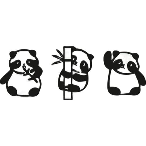 Decor Wood Frame Woman Hand Face Decor Mdf Canvas Painting Pictures Panda Triple Wall Decor Black Wooden Laser Table