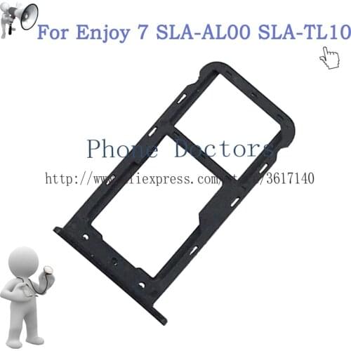 For Huawei Enjoy 7 SLA-AL00 / SLA-TL10 Sim Card Tray Micro SD Card Holder Slot Adapter Parts Sim Card Adapter Tracking Number