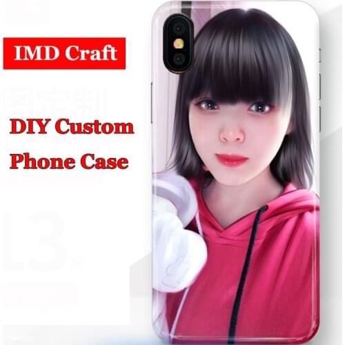 DIY IMD Cases for iPhone 12 Pro Max Mini 11 XS XR X SE 2020 7 8 Plus Case Custom Photo Picture Text Smooth Soft Cover Funda