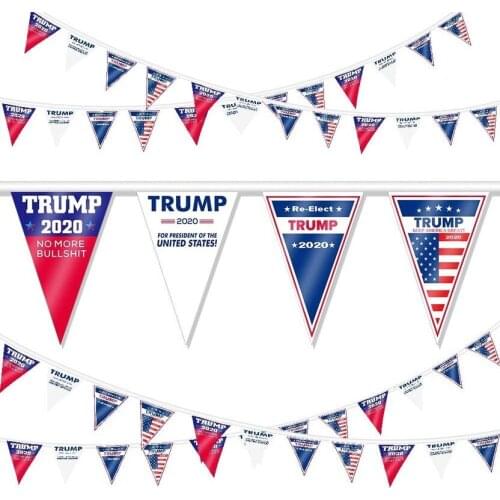 Donald Trump 2020 Banner Trump Bunting Banner for Garden Party Decorations Parades President Election Day Celebration Event