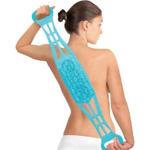 Dual Sided Back Scrubber Massager Cleaner Shower Bath Belt Exfoliator for Men Women for Shower, Bath, Spa Massage