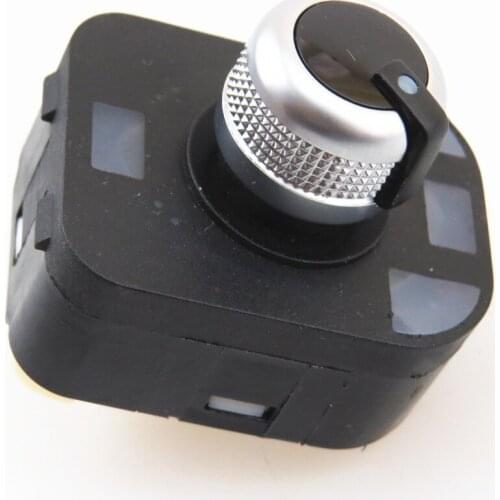 FHAWKEYEQ Chrome Driver Window Electronic Side Mirror Control Switch Knob For A6 S6 C7 A7 TT A8 S8 R8 4GD 959 565 A 4GD959565A
