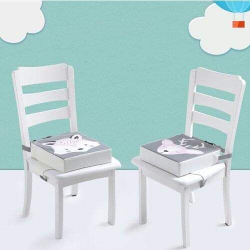 HX5D Children Increased Chair Pad Baby Dining Cushion Adjustable Removable Highchair Chair Booster Cushion Seat Chair