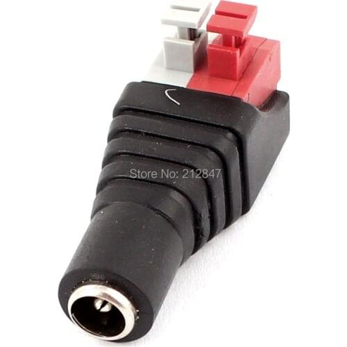 CCTV Camera 5.5x2.1mm DC Power Female Spring Terminal Block Adapter