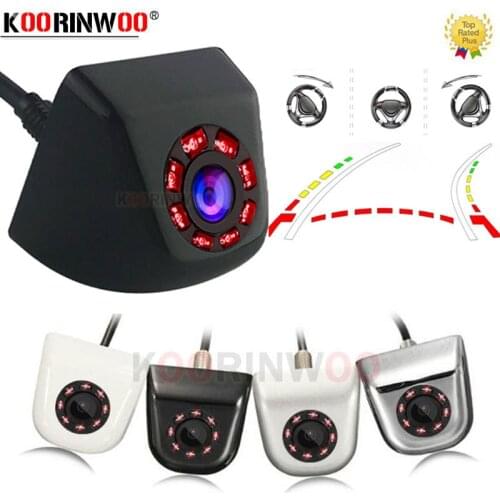 Koorinwoo HD Intelligent System Nigh Vision Parking Car camera Dynamic Trajectory Line Camera Rear View Reverse For Cars Monitor