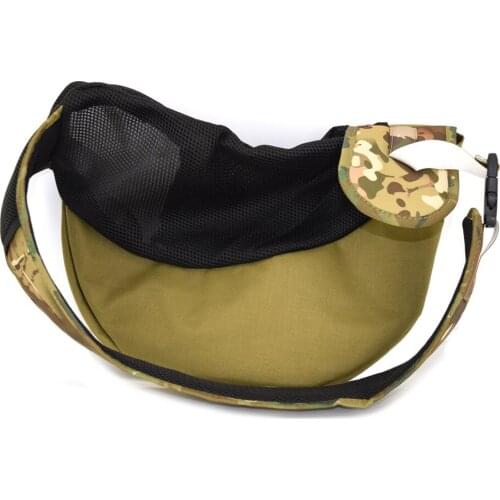 Camouflage Pet Puppy Carrier Outdoor Travel Dog Shoulder Bag Mesh Waterproof Oxford Single Comfort Sling Handbag Tote Pouch