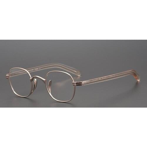 Fashion Pure Titanium Eyeglasses Frame Eyewear Accessories Rectangle Myopia Glasses Men Retro Square Eyeglasses Men Women