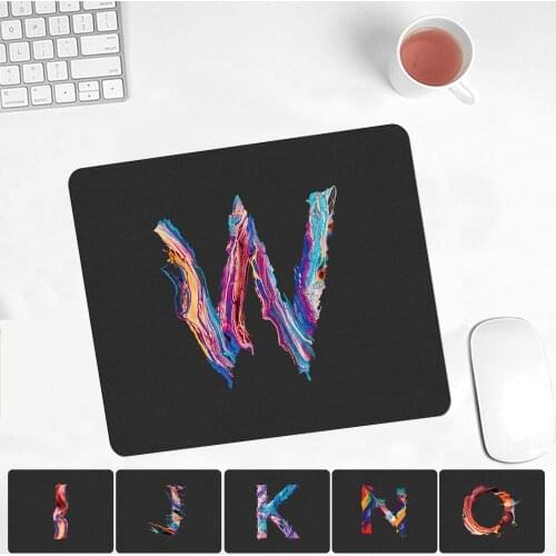 Mouse Pad Initial Name Office Mouse Pad Student Computer Mouse Non-slip Notebook Pad Office Keyboard Protection Pad Tablet Mat