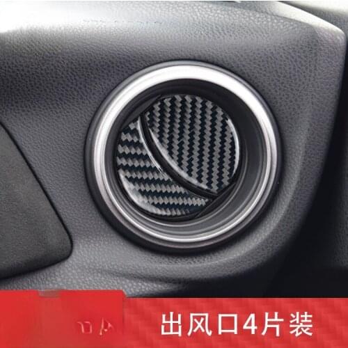Carbon fiber For Subaru 16to20 BRZ Toyota 86 air outlet stickers car carbon fiber air outlet modified decorative stickers