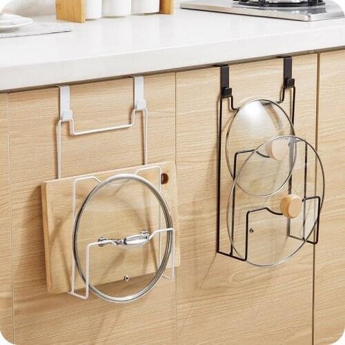 Pot Lid Rack Door Cocina Accesorio Back Chopping Board Drain Rack Multifunctional Chopping Cutting Board Storage Shelf Pot Lid