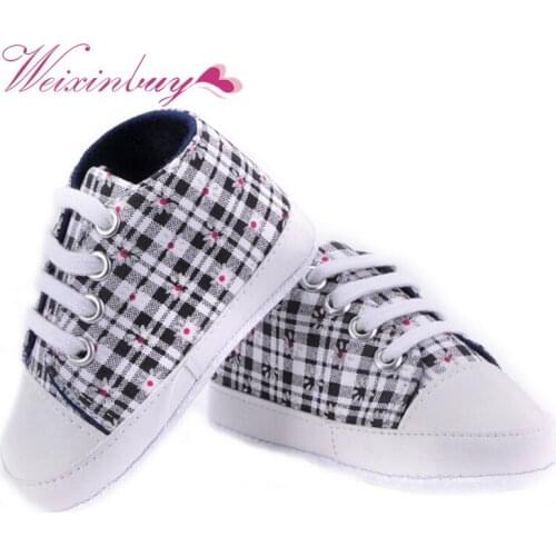 2019 Infant First Walker Toddler Newborn Baby Boys Girls Soft Sole Crib Casual Shoes Sneaker 0-18M