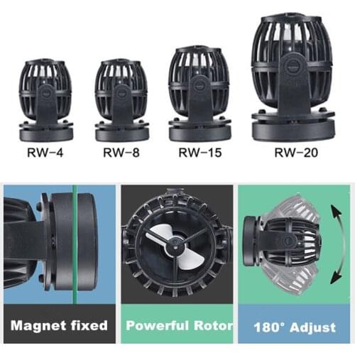 4 Size Propeller Aquarium Wave Maker Pump Fish Tank Wavemaker DC Water Pump Head No Controller For Marine Coral Reef Fish Tank