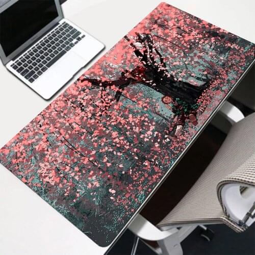 RGB anime kawaii accessories on the desk Stitch edge LED Backlit mat hub big mousepepad with 4 ports USB mi pad 5 Gamer computer