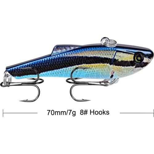 Fishing VIB Lures 79mm 14g Long Casting Rattlin Hard Bait Sinking Artificial Bait Bass Pike Fishing Tackle