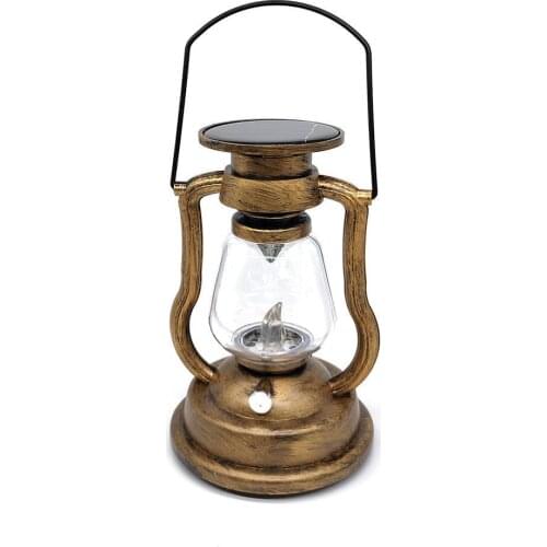 Solar Lantern LED Candle Outdoor Oil Wall Lamp Rechargeable Home decor Nightlight Electronic Lamp Yard For Outdoor Garden W9N0