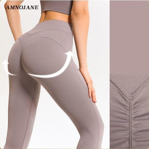 Push Up Sport Leggings Women Fitness Sexy Scrunch Bum Leggings Hot Butt Lift Running Yoga Pants Gym Girl Tights Naked-Feel NEW