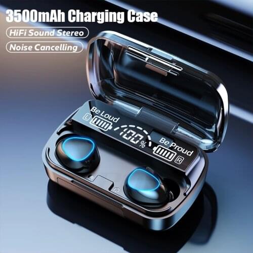 Tws5.1 Bluetooth headset in ear stereo music sports wireless headset with charging box 3500mah microphone