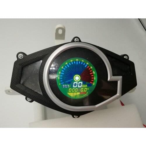 Colored LCD display 60-120v speedometer universal for electric scooter zhansu E-motocycle odometer+battery indicator+voltmeter