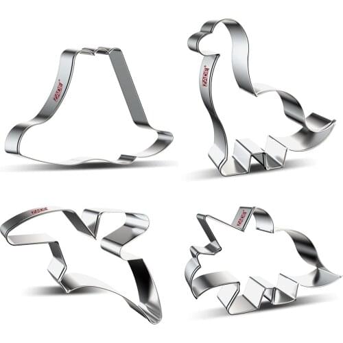 ZADE Dinosaur T-REX Cookie Cutter for Biscuit Fondant Dinosaur Cookie Cutter - Stainless Steel