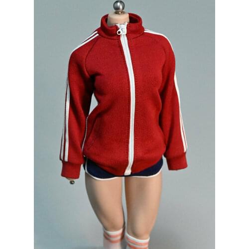 1/6th Female Soldier Student Sports School Uniform Coat Model for 12" Body