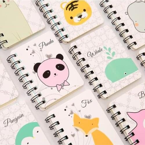 1 Pcs Creative Cute Animal Cartoon Rollover Coil Notebook Planner Bullet Journal Agenda Diary Sketchbook School Office Supply