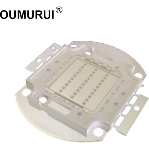 1pcs 20w/30w/50w/100w UV LED COB CHIP lamp fishing manicuring purple floodlight 400-410nm EPILEDS 45mil money detecting