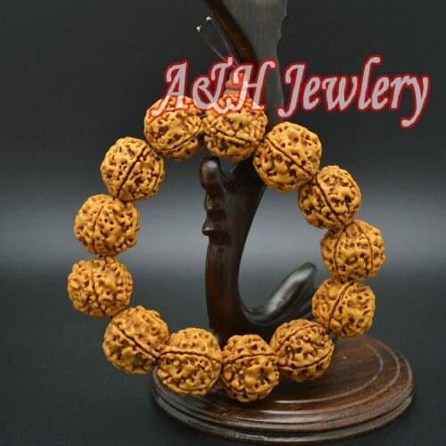 10Pcs Tibetan Buddhism Prayer Mala Rudraksha Bracelets Fashion Man and Women Vajra Bodhi Stretch Bracelet