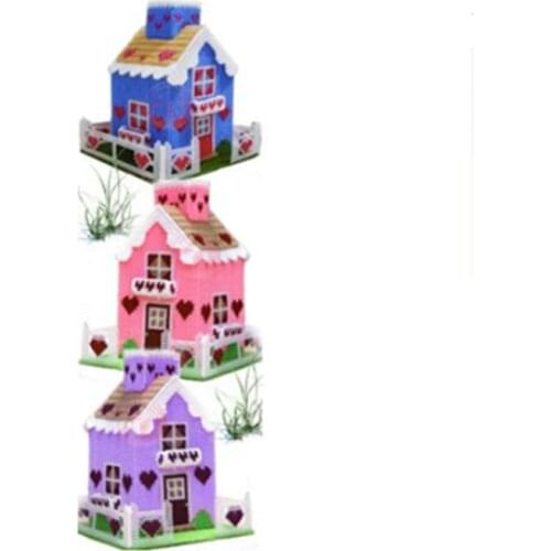 17x17x23cm New Living Room Villa storage tissue box embroidery kit DIY handmade craft set Crocheting knitting needlework supplie