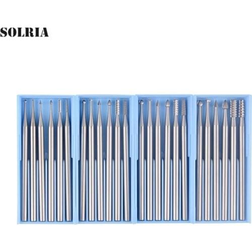 4pcs Electric Micro-carved Knife Tooth Needle Woodworking Engraving Knife End Mill Router Bit Wood Cutter for DIY Sculpture