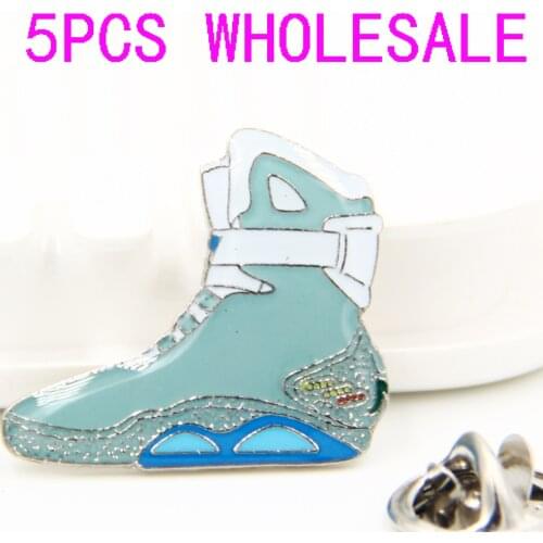 Lots 5pcs Back to the futher Air Mug Sneaker Boots lapel pin sports shoes badge