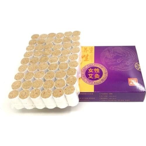 54 pcs Womens gynecological maternity masculine moxibustion massage moxa column with 24 kinds herb moxa rod