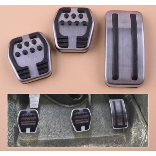 Car Brake Gas Accelerator Clutch Foot Pedal Covers Pad Non-Slip Manual Fit for Ford Focus 2 MK2 Focus 3 MK3 2012 2013-2015 2016