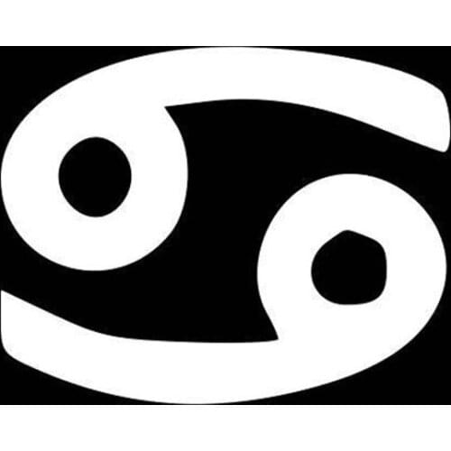 Black/Sliver Cancer Symbol Vinyl Stickers Car Decal Window Art Bumper Car Rear windshield Decor Unique S1248