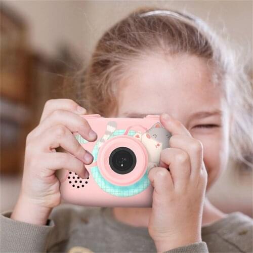 Kids Camera 20mp Digital Video Camera For Kids Toy Camera With 2inch Ips Screen Best Gift For Children Mini Cartoon Camcorder
