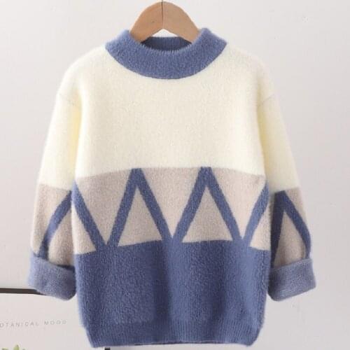 Children Autumn Winter Clothing Boys Knitting Sweater Pullovers Big Kids Warm Long Sleeve Top Coat 5 6 10 11 12 13 14 15 16 Year