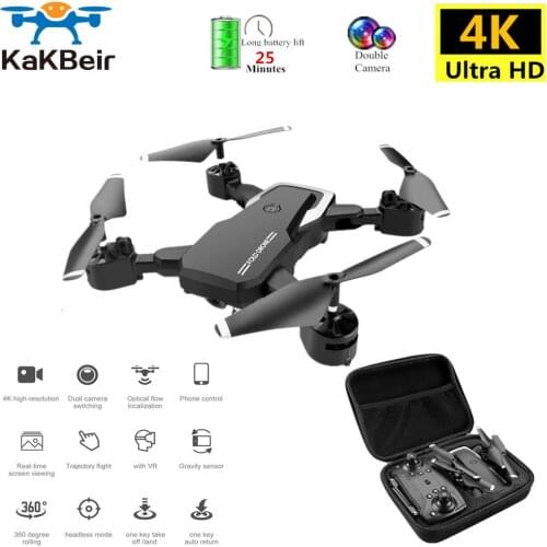 KaKBeir Drone 4K with HD Camera WIFI 1080P Camera Follow Me Quadcopter FPV Professional Drone Long Battery Life Toy For Kids