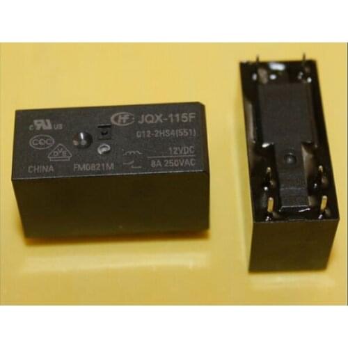 HOT NEW JQX-115F-012-2HS4-12VDC JQX-115F 012-2HS4-12VDC JQX-115F 012-2HS4 12VDC 8A 250VAC relay DIP6