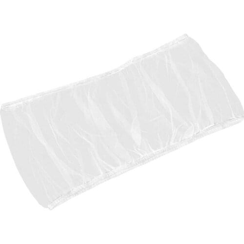 Bird Cage Cover Seed Catcher Bird Cage Mesh Net Cover Skirt Guard (White-L)