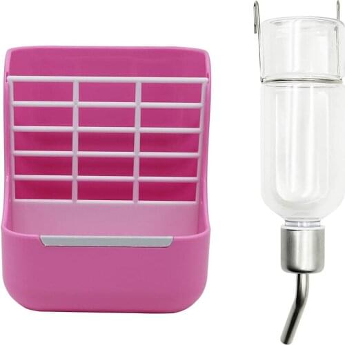 Rabbit Feeders and Waterers 180ml Bunny Water Bottles Dispenser for Small Animal Supplies Guinea Pig Hamsters