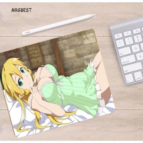 MRGBEST Anime Mouse Pad Small Size 22x18/25x20/25x29cm Cute Sexy Girl Desk Mat Speed-control Soft Mice Pad Cute Mouse Pad