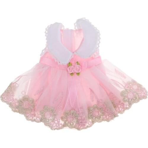 Sweet Doll Clothes Summer Short Skirt for 14inch Girl Toys Accessories Pink