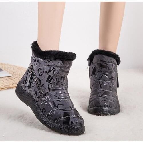 2021 Fashion Womens Boots Waterproof Snow Boots For Girls Winter Shoes Women Lightweight Ankle Botas Mujer Warm Winter Boots